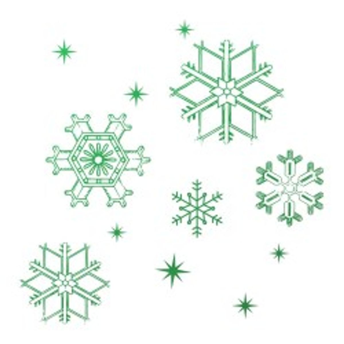 Snowflakes Mini Stempel 