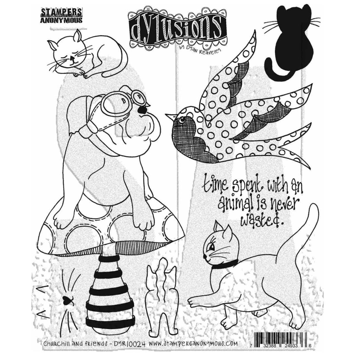 Churchill And Friends Stempel 