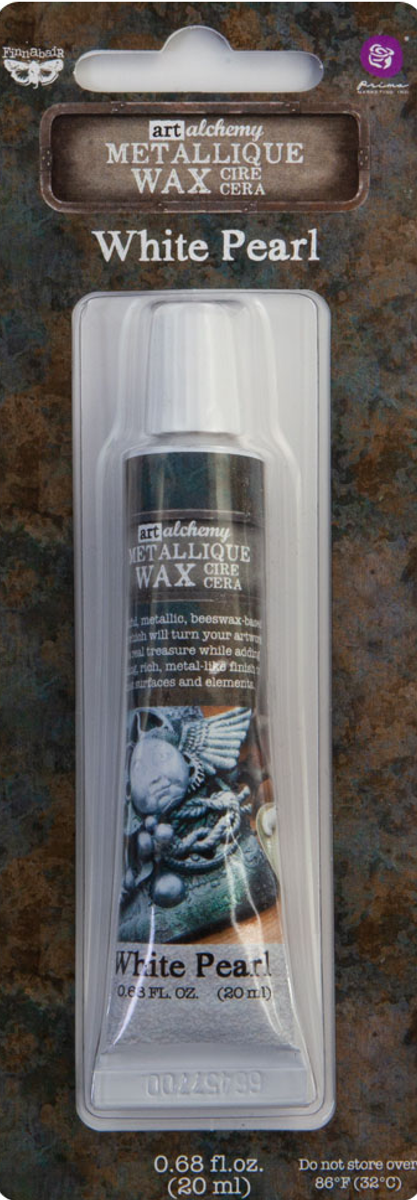 Finnabair; Metallique Wax White Pearl
