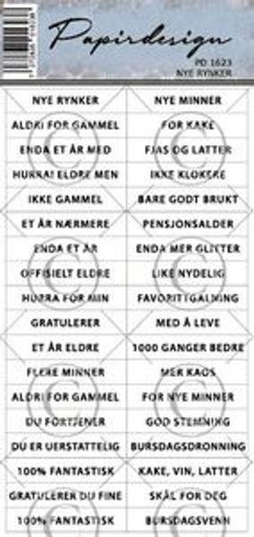 Hovedbilde Nye Rynker Klistremerker