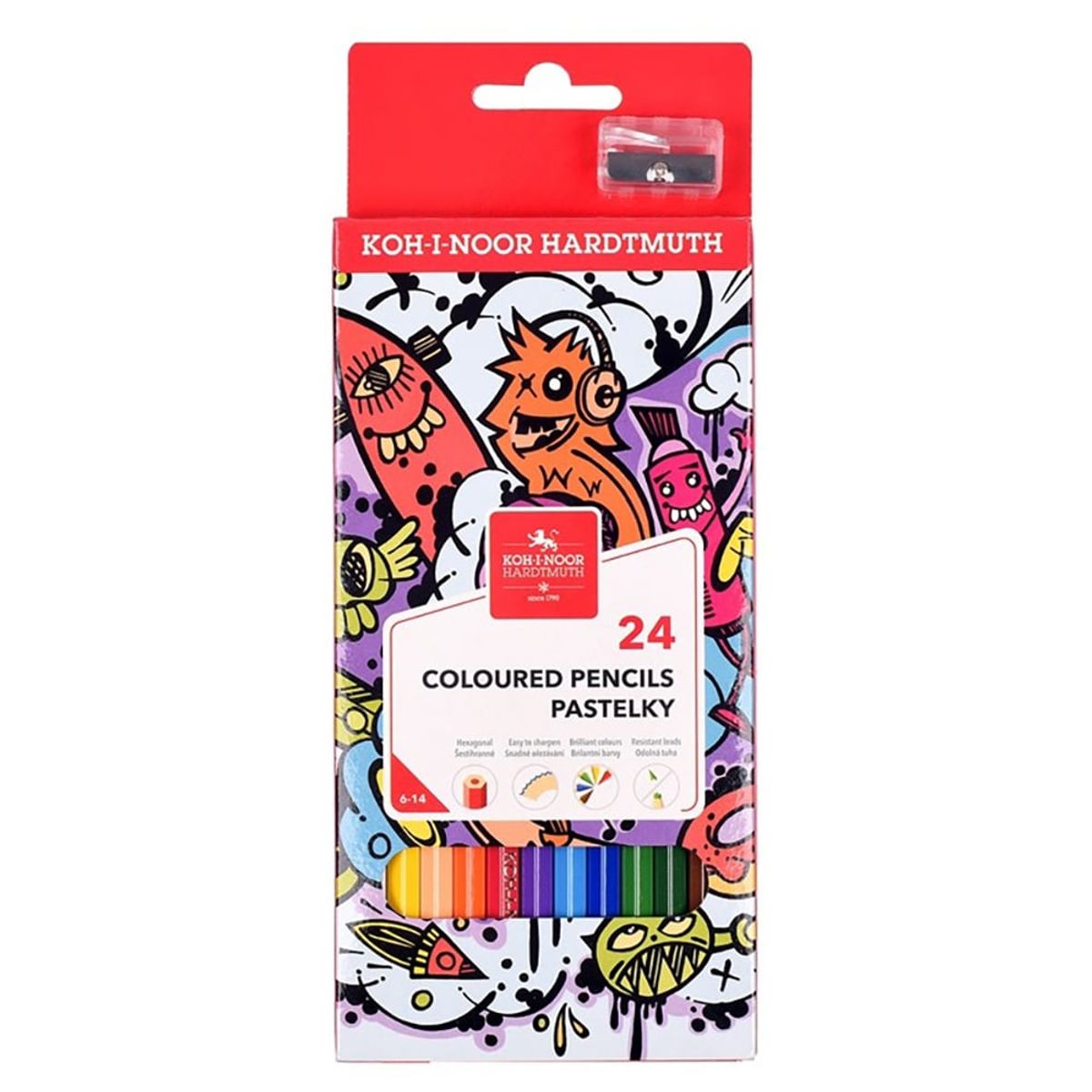 Koh.i.Noor Fargeblyanter i sett 24pk