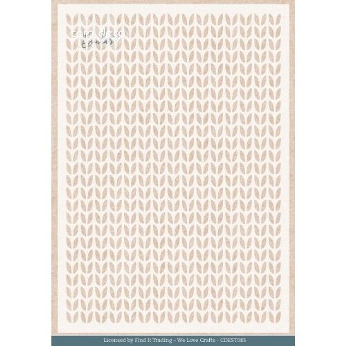 Gnomie Knitted Pattern Stencil - Strikkemønster 