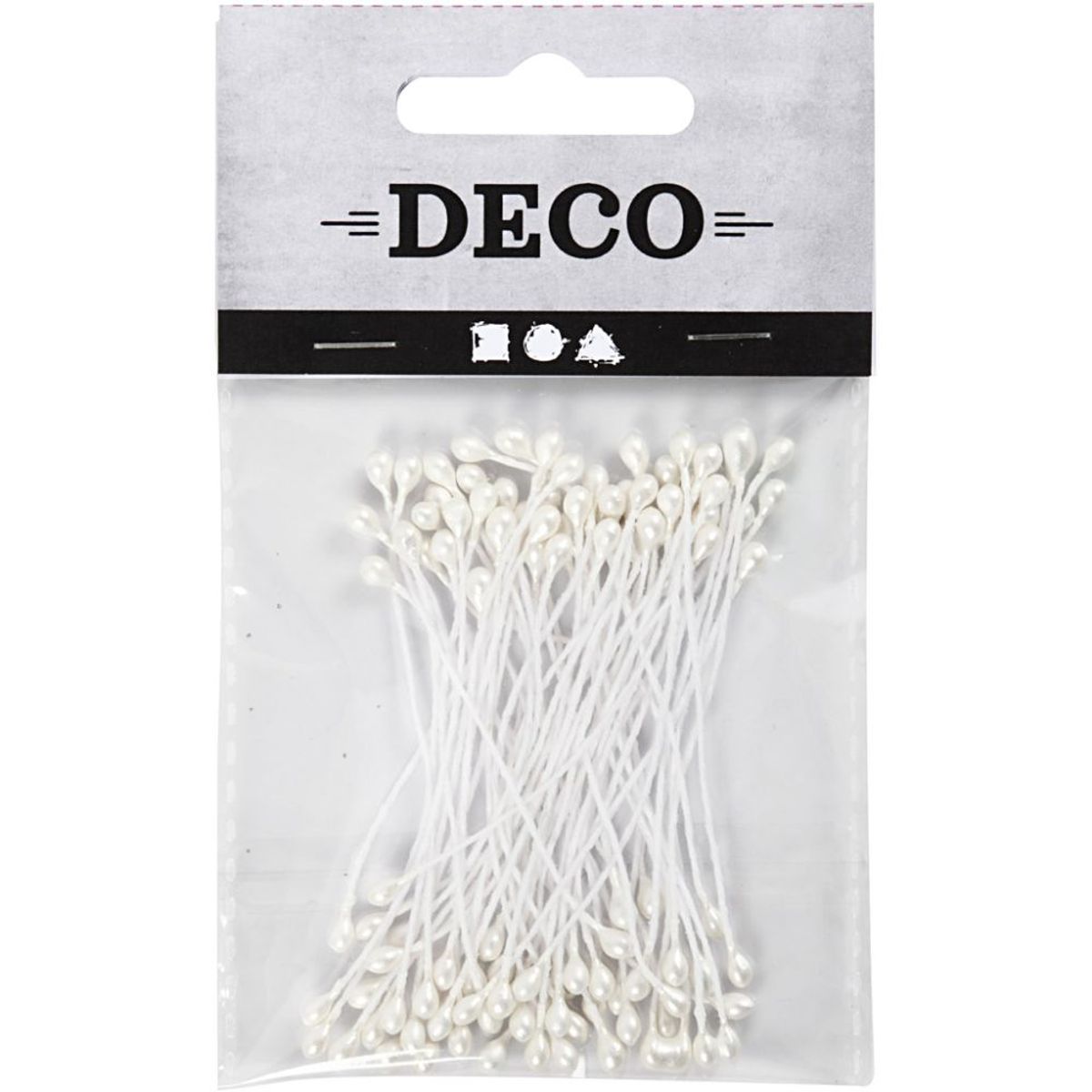 Støvbærere perlemor 2mm X 6,4cm 100st